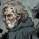 A lonely Luke Skywalker watches the seas of Ahch-To in The Last Jedi #1.